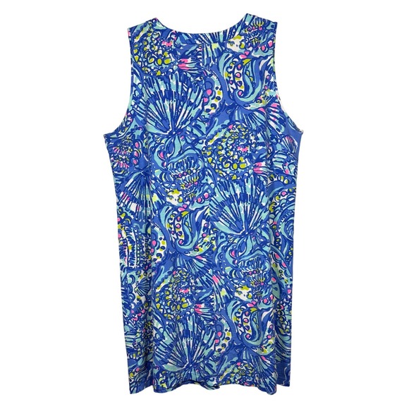 LILLY PULITZER Amina Swing Dress in the "Brilliant Blue Ceviche", Size Large/XL - Picture 3 of 6